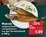 Makrele für 1,49 € bei Kaufland im Angebot Makrele im aktuellen Kaufland Prospekt