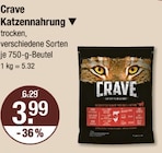 Katzennahrung von Crave im aktuellen V-Markt Prospekt für 3,99 €