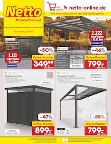 Gartenhaus im Netto Marken-Discount Prospekt "Aktuelle Angebote" mit 62 Seiten (Bremen)