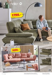 Wohnzimmer im Höffner Prospekt "150 JAHRE POLSTER POWER" auf Seite 6