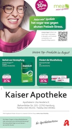 mea - meine apotheke Prospekt für Hamburg: "Unsere August-Angebote", 4 Seiten, 01.08.2025 - 31.08.2025