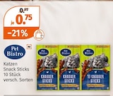 Katzen Snack Sticks bei Müller im Füssen Prospekt für 0,75 €