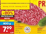 Rinder-Hackfleisch im Angebot bei Netto Marken-Discount in Delmenhorst Rinder-Hackfleisch Angebote von Gut Ponholz bei Netto Marken-Discount Delmenhorst für 7,99 €