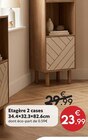 Etagère 2 cases 34.4x32.3x82.6cm en promo chez Maxi Bazar Etagère 2 cases 34.4x32.3x82.6cm dans le catalogue Maxi Bazar