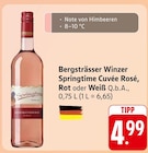 EDEKA Wald-Michelbach - Bergsträsser Winzer Springtime Cuvée Rosé, Rot oder Weiß Q.b.A. Angebot im Prospekt Bergsträsser Winzer Springtime Cuvée Rosé, Rot oder Weiß Q.b.A. bei EDEKA im Wald-Michelbach Prospekt für 4,99 €