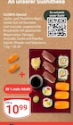 Spezial Lachs- und Thunfisch-Nigiri, Inside Out mit Garnelen und Avocado, vegetarische Riesenrolle mit japanischer Mayonnaise, Tamago, Avocado, Gurke und Paprika, Ingwer, Wasabi und Sojasauce im Angebot bei GLOBUS in Leipzig Spezial Lachs- und Thunfisch-Nigiri, Inside Out mit Garnelen und Avocado, vegetarische Riesenrolle mit japanischer Mayonnaise, Tamago, Avocado, Gurke und Paprika, Ingwer, Wasabi und Sojasauce Angebote von Globus bei GLOBUS Leipzig für 10,99 €