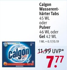 von Calgon Wasserenthärter Tabs, Pulver oder Gel von Calgon