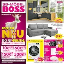 SB Möbel Boss Prospekt BOCK AUF NEU - BOCK AUF GÜNSTIG! mit 12 Seiten