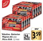 Alkaline-Batterien Mignon AA im Angebot bei E center in Kaiserslautern Alkaline-Batterien Mignon AA Angebote von Gut & Günstig bei E center Kaiserslautern für 3,59 €