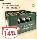 Spaten Hell Angebote von Spaten München bei GLOBUS Neuwied für 14,99 €
