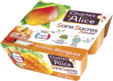 Dessert fruitier sans sucres ajoutés pommes mangues - CHARLES & ALICE - Monoprix Margaret Dessert fruitier sans sucres ajoutés pommes mangues - CHARLES & ALICE à 1,33 € dans le catalogue Monoprix Margaret