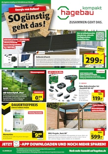 hagebau kompakt Prospekt der Woche "Energie vom Balkon? SO günstig geht das!" Seite 1, 10.05.2025 bis 17.05.2025 für Wallenhorst Aktueller hagebau kompakt Prospekt "Energie vom Balkon? SO günstig geht das!" Seite 1 von 8 Seiten für Wallenhorst
