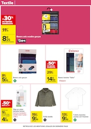 Offre Boxer Homme dans le catalogue Carrefour du moment à la page 55
