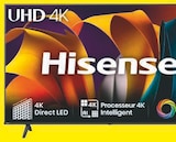 Téléviseur 55" UHD 4K - Hisense - Hyper U à Rezé Téléviseur 55" UHD 4K - Hisense en promo chez Hyper U Rezé à 349,00 €