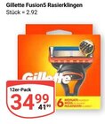 Fusion5 Rasierklingen im Angebot bei GLOBUS in Altenburg Fusion5 Rasierklingen Angebote von Gillette bei GLOBUS Altenburg für 34,99 €