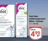 Haarentfernungscreme Bikini + Achseln Angebote von Veet bei GLOBUS St. Ingbert für 4,99 €