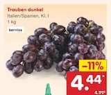 Netto Marken-Discount - Trauben dunkel Angebot im Prospekt Trauben dunkel bei Netto Marken-Discount im Prospekt "" für 4,44 €