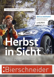 Volkswagen Prospekt "Herbst in Sicht" für Schwäbisch Gmünd, 1 Seite, 01.09.2023 - 30.11.2023 Volkswagen Prospekt "Herbst in Sicht" für Schwäbisch Gmünd, 1 Seite, 01.09.2023 - 30.11.2023
