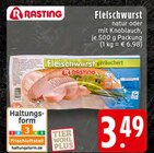 Fleischwurst natur oder mit Knoblauch Angebote von Rasting bei EDEKA Leverkusen für 3,49 €