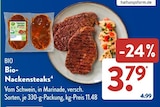 ALDI SÜD Fußgönheim - Bio-Nackensteaks Angebot im Prospekt Bio-Nackensteaks bei ALDI SÜD im Fußgönheim Prospekt für 3,79 €