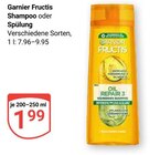 Shampoo im Angebot bei GLOBUS in Plauen Shampoo Angebote von Garnier Fructis bei GLOBUS Plauen für 1,99 €