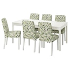 Tisch und 6 Stühle weiß/Fågelfors bunt Angebote von EKEDALEN / BERGMUND bei IKEA Rodgau für 778,94 €