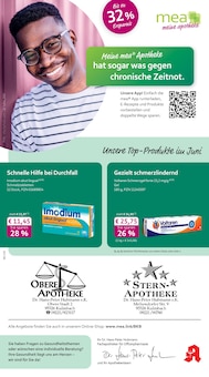 mea - meine apotheke Prospekt der Woche "Unsere Juni-Angebote" Seite 1, 01.06.2026 bis 30.06.2026 für Kulmbach Aktueller mea - meine apotheke Prospekt "Unsere Juni-Angebote" Seite 1 von 4 Seiten für Kulmbach