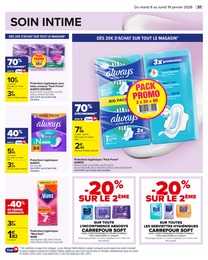Offre Serviettes Hygiéniques dans le catalogue Carrefour du moment à la page 33
