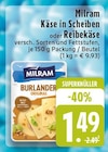 Käse in Scheiben oder Reibekäse bei E center im Spenge Prospekt für 1,49 €