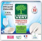 Tablettes lave-vaisselle - L'ARBRE VERT - Hyper U à La Rochelle Tablettes lave-vaisselle - L'ARBRE VERT en promo chez Hyper U La Rochelle à 2,99 €