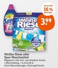 Waschmittel von Weißer Riese oder Spee im aktuellen tegut Prospekt für 3,99 €