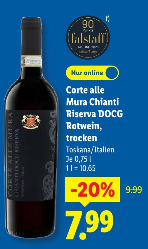 Chianti Riserva DOCG Rotwein, trocken