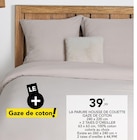 La parure housse de couette gaze de coton dans le catalogue Stokomani