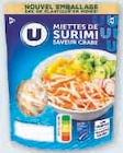 Miettes de surimi saveur crabe - U en promo chez U Express Miettes de surimi saveur crabe - U dans le catalogue U Express