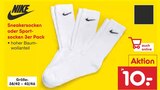 Sneakersocken oder Sportsocken Angebote von Nike bei Netto Marken-Discount Tübingen für 10,00 €