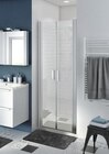 Porte de douche battante "Beloya" l.80 cm en verre transparent - GoodHome en promo chez Brico Dépôt Corbeil-Essonnes à 209,00 €