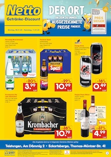 Netto Marken-Discount Eberstedt Prospekt "DER ORT, AN DEM DU IMMER AUSGEZEICHNETE PREISE FINDEST." mit 2 Seiten