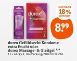 Gefühlscht Kondome oder Massage- & Gleitgel Angebote von durex bei tegut Kassel für 8,99 €