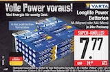 Aktuelles Longlife Power Batterien Angebot bei E center in Regensburg ab 7,77 €