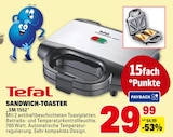 SANDWICH-TOASTER "SM 1552" Angebote von Tefal bei E center Frankenthal für 29,99 €