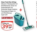 Clean Twist Disc M Ergo Angebote von Leifheit bei GLOBUS Halle für 39,99 €