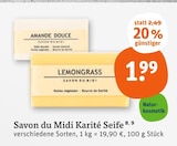 Karité Seife von Savon du Midi für 1,99 € bei tegut im Angebot Karité Seife von Savon du Midi im aktuellen tegut Prospekt