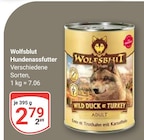 Hundenassfutter im Angebot bei GLOBUS in Amberg Hundenassfutter Angebote von Wolfsblut bei GLOBUS Amberg für 2,99 €