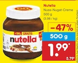 Nuss-Nugat-Creme im Angebot bei Netto Marken-Discount in Siegburg Nuss-Nugat-Creme Angebote von Nutella bei Netto Marken-Discount Siegburg für 1,99 €