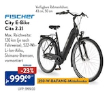 City E-Bike Cita 2.2I Angebote von Fischer bei ALDI Nord Osnabrück für 999,00 €