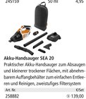 Akku-Handsauger SEA 20 Angebote bei Holz Possling Berlin für 139,00 €