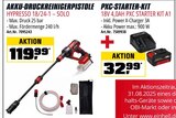 Aktuelle Batterie Angebote bei OBI in Hamburg Aktuelles AKKU-DRUCKREINIGERPISTOLE HYPRESSO 18/24-1 – SOLO oder PXC-STARTER-KIT 18V 4,0AH PXC STARTER KIT A1 Angebot bei OBI in Hamburg ab 32,99 €