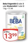 Beba Folgemilch 2 von Nestlé für 13,99 € bei GLOBUS im Angebot Beba Folgemilch 2 von Nestlé im aktuellen GLOBUS Prospekt