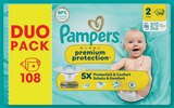 Couches Premium Protection Duopack - Pampers en promo chez U Express La Rochelle à 18,00 €