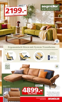 Sofa im Segmüller Prospekt "SEGMÜLLER Highlight Angebote" mit 30 Seiten (Heidelberg)